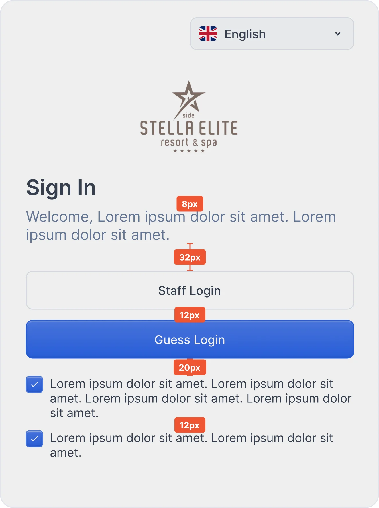sign in options